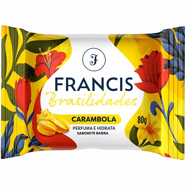 Sabonete Francis Brasilidades Carambola 80g SAB FRANCIS 80G BRASILIDADES CARAMBOLA