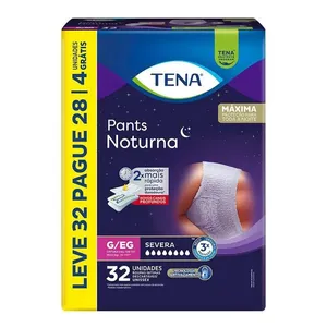 Roupa Íntima Tena Pants Noturna G/EG 32 Unidades
