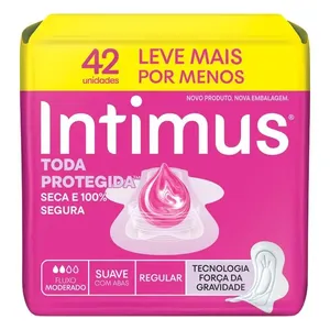 Absorvente Intimus Toda Protegida Dia Suave Com abas 42 Unidades