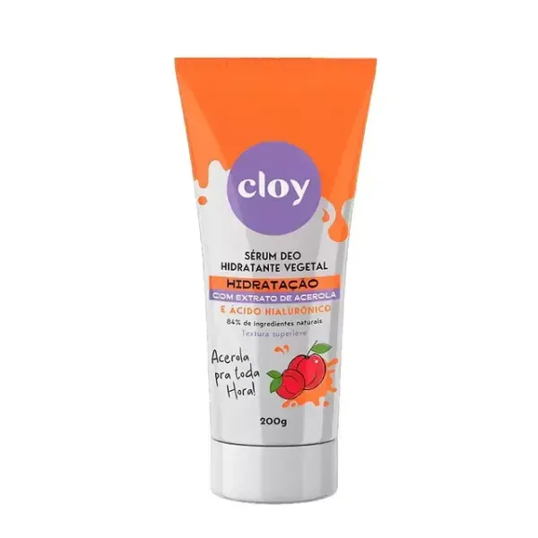 Sérum Deo Hidratante Cloy 200g Extrato De Acerola e Ácido Hialurônico SERUM DEO HID CLOY 200G EXTRATO ACEROLA