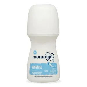 Desodorante Antitranspirante Monange Sensível Sem Perfume 48h Roll-On 50ml