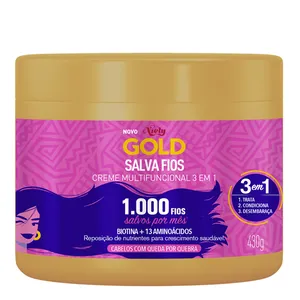 Creme Multifuncional para Cabelo Niely Gold Salva Fios 430g
