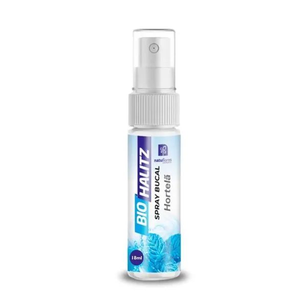 Spray Bucal Bio Halitz Hortelã Natuflores 18ml SPRAY BUCAL BIO HALITZ 18ML HORTELA NATU
