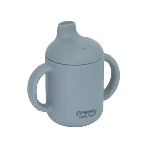 Copo Freso Baby com Alça e Bico de Silicone Cinza COPO FRESO BABY C/ALCA E BICO SILICONE C