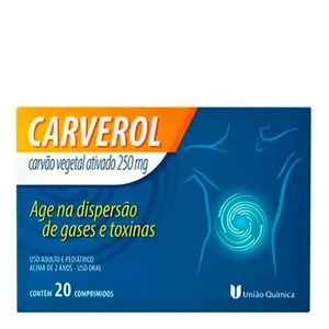 Antigases e Antitóxico Carverol 250mg 20 Comprimidos