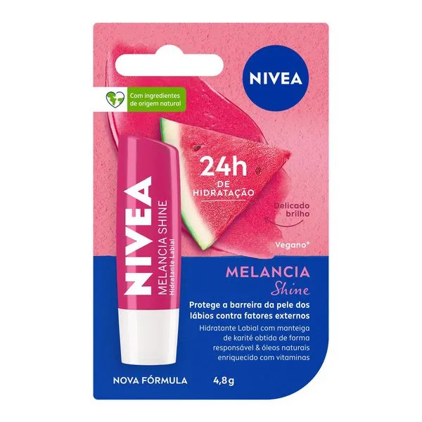 Hidratante Labial Nivea Melancia Shine 4,8g