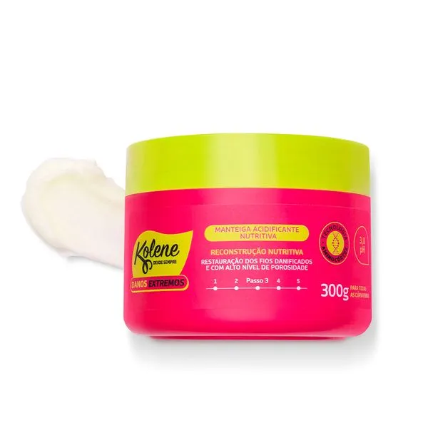 Manteiga Acidificante Nutritiva Kolene Danos Extremos 300g