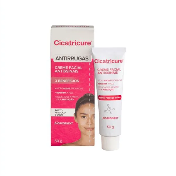 Creme Antissinais Facial Cicatricure 50g Creme facial anti-idade Cicatricure 50g