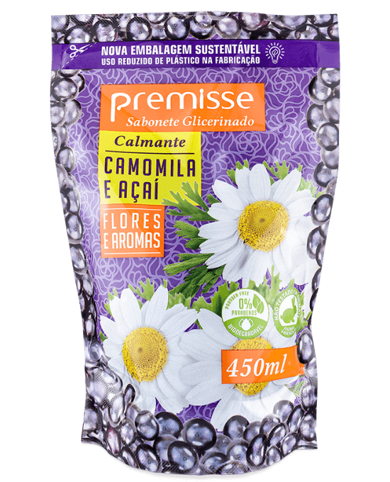 Premisse Sabonete Líquido Acai E Camomila Refil 450Ml