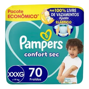 Fralda Pampers Confort Sec Tamanho XXXG 70 Unidades