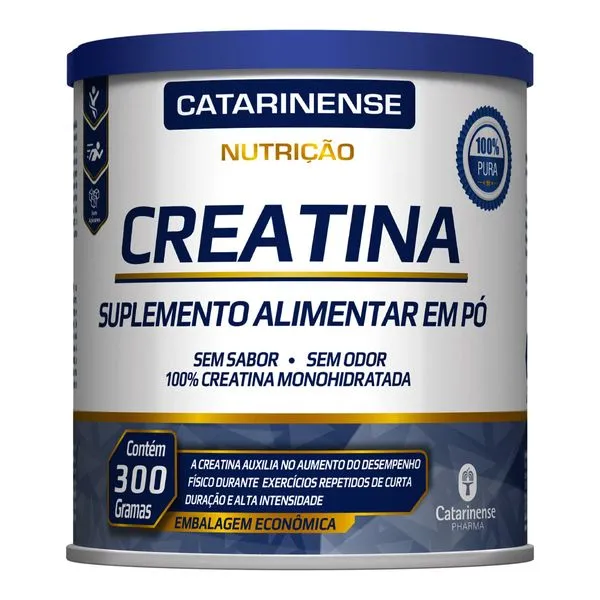 Creatina Catarinense Nutrição sem Sabor 300g Pó