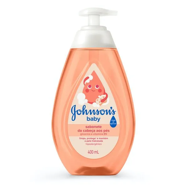 Sabonete Líquido Infantil Johnsons Baby Cabeça aos Pés 400ml SAB LIQ INF J&J BABY