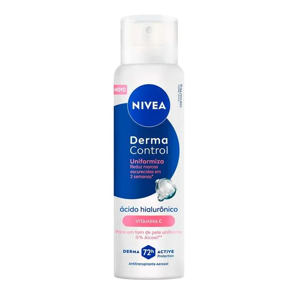 Desodorante Antitranspirante Nivea Derma Control Uniformiza 150ml Aerossol