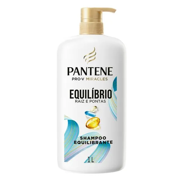 Shampoo Equilibrante Pantene Pro-v Miracles Equilíbrio Raiz e Pontas 1L