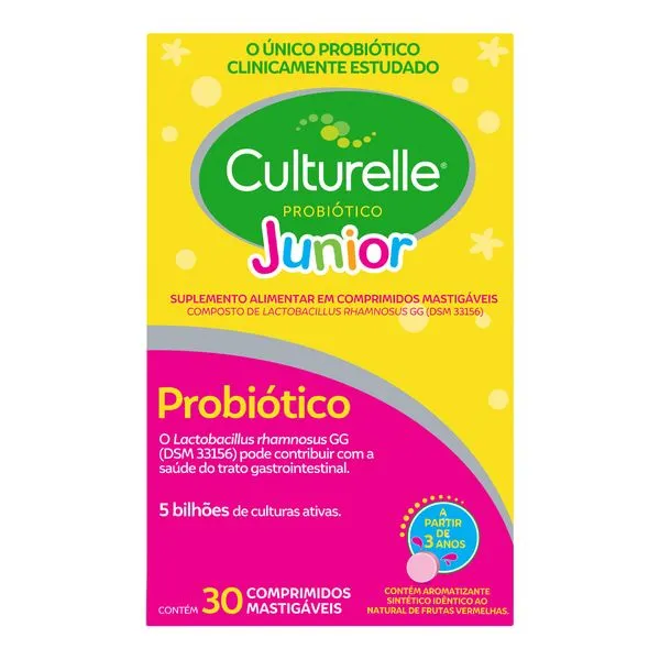 Probiótico Culturelle Junior 30 Comprimidos Mastigáveis