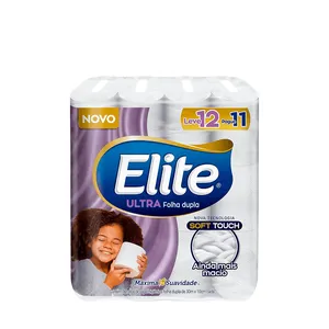 Papel Higiênico Folha Dupla Ultra Elite - 12 Rolos