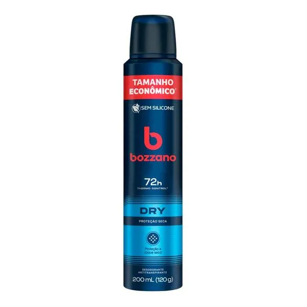 Desodorante Masculino Bozzano Dry 200ml Aerossol