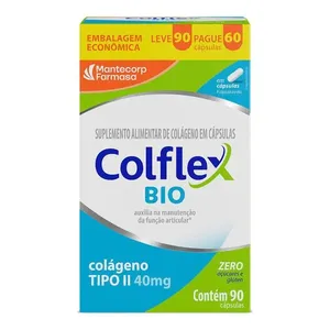 Colágeno Tipo II 40mg Colflex Bio 90 Cápsulas