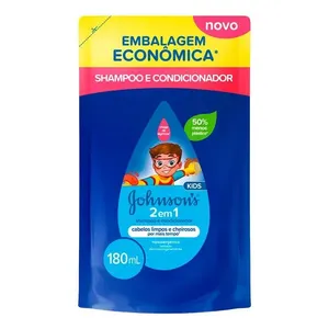 Shampoo Johnson's Kids 2 Em 1 180ml Refil