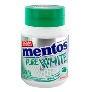 Chiclete Mentos Spearmint Pure White 28 Unidades