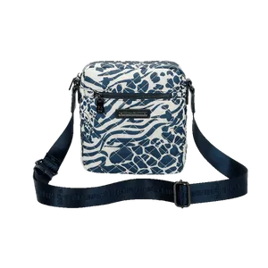 Bolsa Tiracolo Pequena Fellipe Krein Ss23 Matelassê Casual Fk642 - Azul