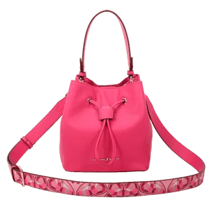 Bolsa Bucket Média Fellipe Krein Ss23 Butterfly Fk613 Liso - Rosa