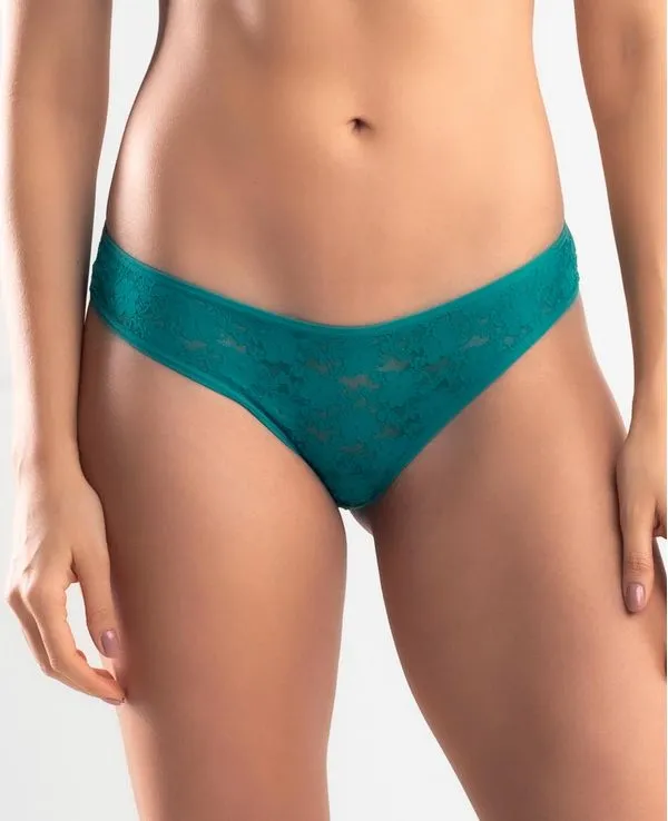 CALCINHA BIQUÍNI RENDA SWEETIE VERDE PETRÓLEO GG