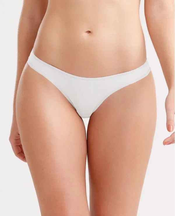 CALCINHA FIO DENTAL MICROFIBRA BÁSICA BRANCO GG