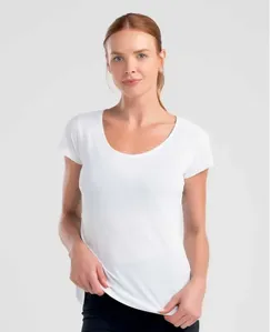 CAMISETA COM RECORTE NAS COSTAS BÁSICA BRANCO P