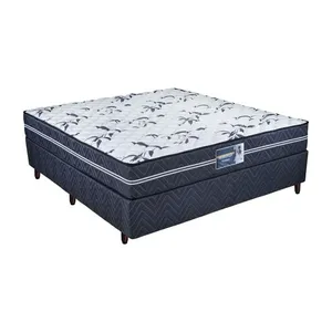 Conjunto Box Casal Molas Minaspuma Minasflex Ensacado 138x188x62cm