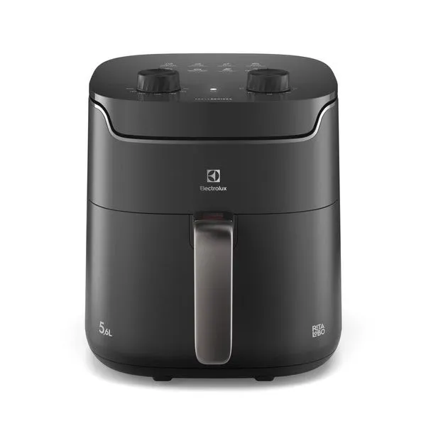 Fritadeira Air Fryer Electrolux EAF40 Rita Lobo 5,6L Efficient 1400W Antiaderente Desligamento Automático Econômica Cinza Cinza / 220