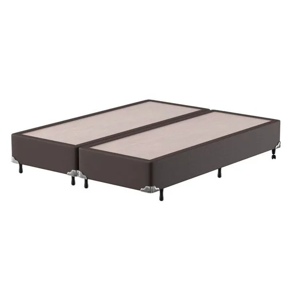 Base Box King Bipartido Corino Probel Marrom