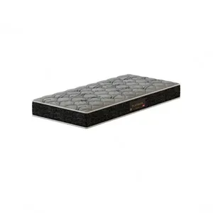 Colchão Solteiro Espuma D33 Platinum Pemex 20cm cinza/Preto