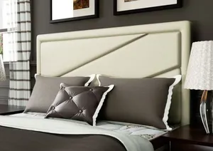 Cabeceira Casal Estofada Oxford Probel Corino Bege