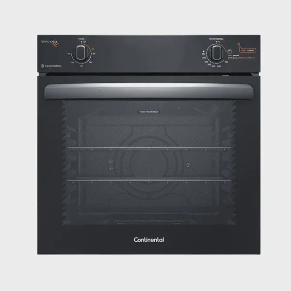 Forno de Embutir a Gás Continental 80L com TOPLimpaFácil (OC8GM)