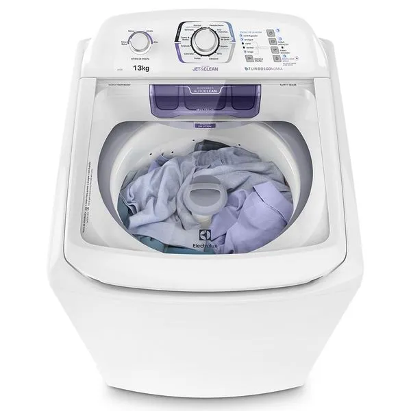 Máquina de Lavar Electrolux 13kg Branca Turbo Economia com Jet&Clean e Filtro Fiapos (LAC13) 220V