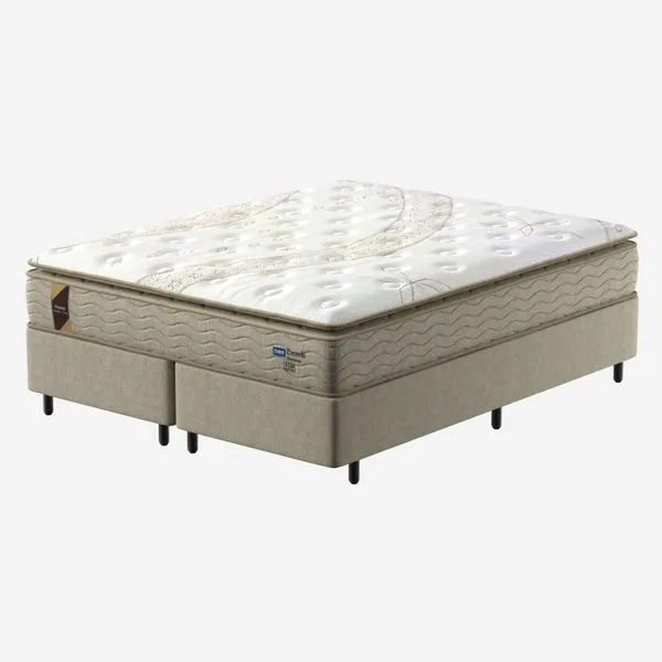 Conjunto Box Queen Mola Ensacada Probel Excede Premium Pillow Super