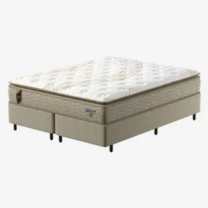 Conjunto Box Queen Mola Ensacada Probel Excede Premium Pillow Super