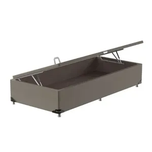 Box Baú Solteiro ProDormir Standard Suede Specially Chumbo