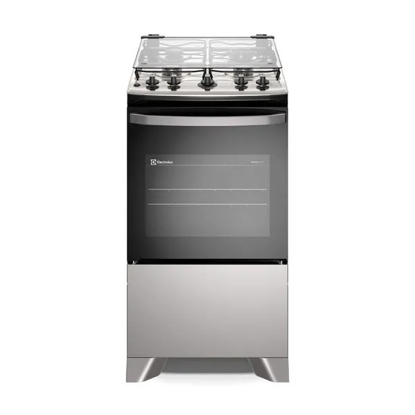 Fogão 4 bocas Electrolux Cinza Efficient Mesa Inox, PerfectCook e VaporBake® (FE4IG) Bivolt
