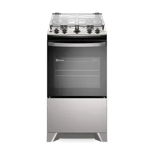 Fogão 4 bocas Electrolux Cinza Efficient Mesa Inox, PerfectCook e VaporBake® (FE4IG) Bivolt