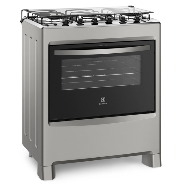 Fogão 5 Bocas de Piso Electrolux, Ultra Chama, Silver - 76LSU Bivolt
