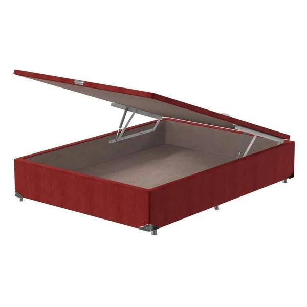 Box Baú Casal Pelmex Specially Chenille Vermelho