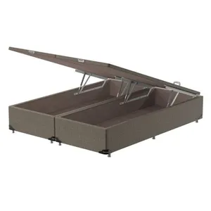 Box Baú Queen Bipartido Prodormir Standard Suede Bege