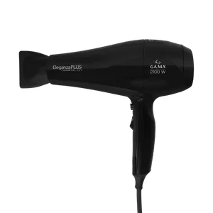 Secador de Cabelo Eleganza Plus Gama Italy 2100W 2 Velocidades 3 Temperaturas Preto 220V