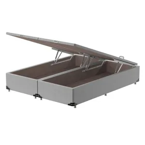 Box Baú Queen Bipartido Prodormir Standard Suede Specially Cinza