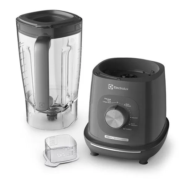 Liquidificador Electrolux 3,2L Efficient com TriForce 15 Velocidades Cinza 220V