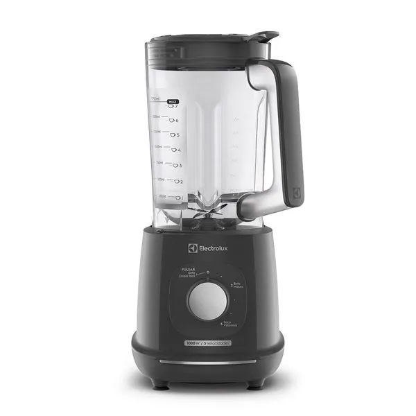Liquidificador Electrolux 1000W 2.7L Efficient TriForce 5 Velocidades Cinza (EBL1000) 220V
