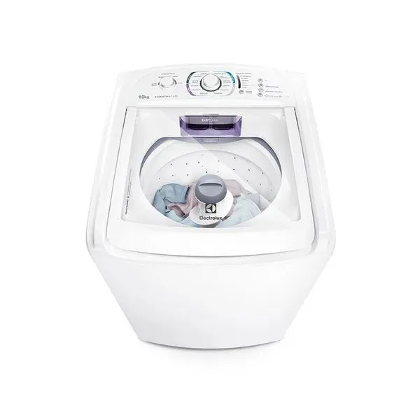 Máquina de Lavar Electrolux 13kg Branca Essential Care com Easy Clean e Filtro Fiapos (LES13) 220V
