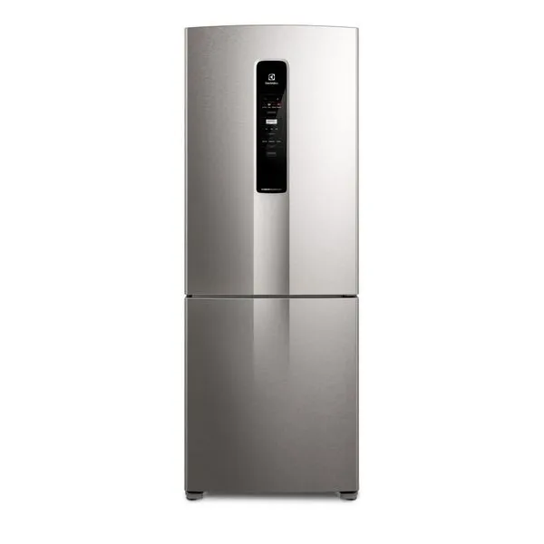 Geladeira Electrolux Frost Free Inverter 490L Efficient com AutoSense Inverse Inox Look (IB7S) 127V